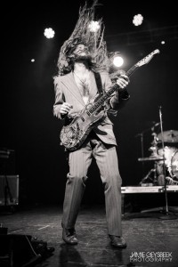 Hair-Raising Affair: Nick Hosford and The Outer Vibe lit up The Intersection stage. (Photo/Jamie Geysbeek)