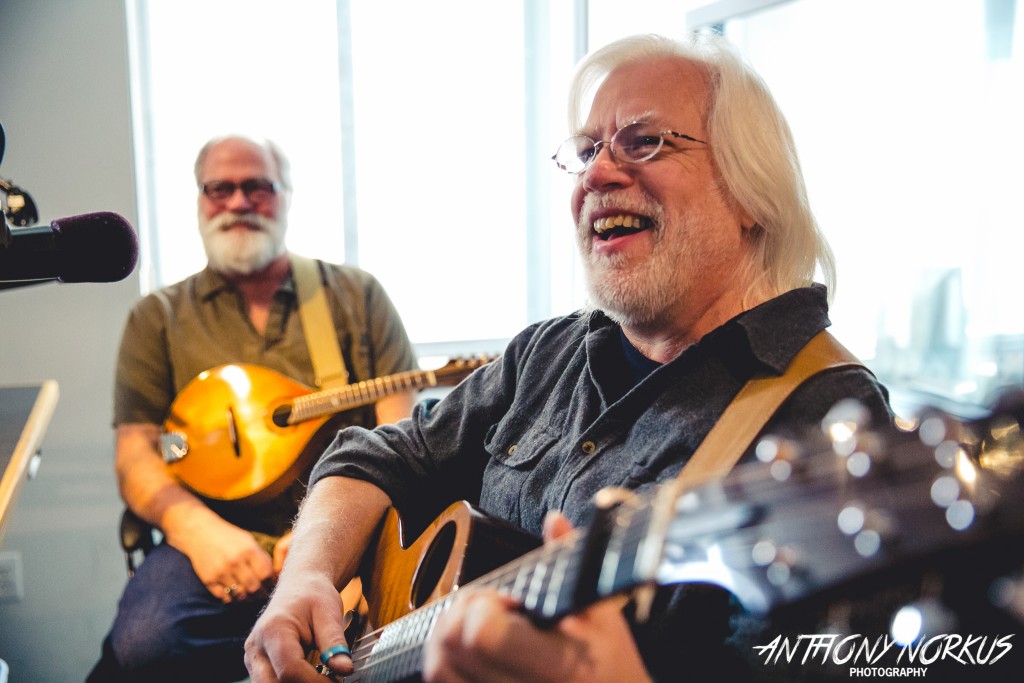 Luthiers and Musicians: Mark Swanson and Jim Spalink are among 10 instrument makers in the spotlight this weekend. (Photo/Anthony Norkus)