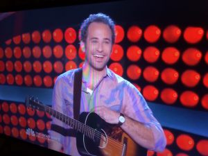 Blind Audition: Davis addressing the judges after his performance on Monday.