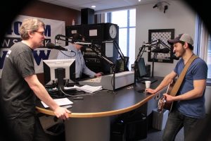 On the Air: Rivers during Local Spins Live. (Photo/Anna Sink)