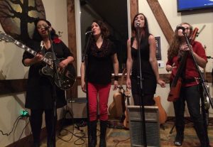 Girls With Guitars: From left, Blake Elliott, Miriam Pico, E Minor and Katy Larson (of The Accidentals).
