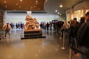 Early Risers: By 10 a.m., this line had shrunk considerably. (Photo/Anna Sink)