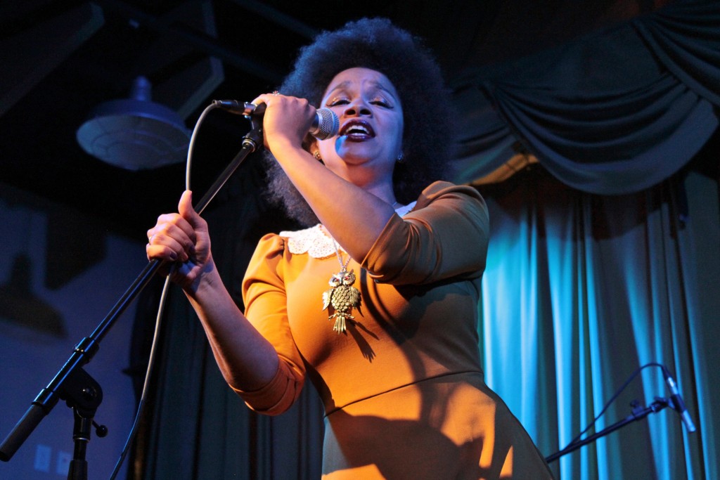 Special Moment: Molly Bouwsma-Schultz led Vox Vidorra's CD-release show performance. (Photo/Anna Sink)