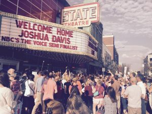 We Love Josh: Traverse City fans filled the streets for Davis' return. (Photo/Ralston Bowles) 