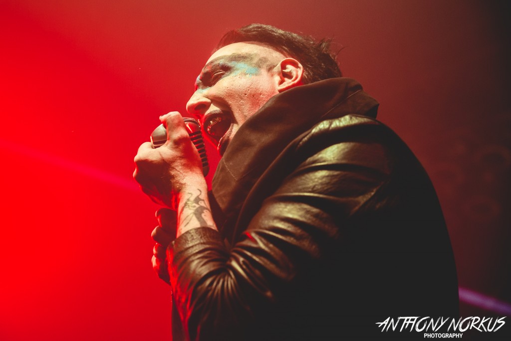 'The Pale Emperor': Marilyn Manson on stage at The Orbit Room on Wednesday night. (Photo/Anthony Norkus)