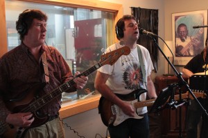 On the Air: John Wenger and Jason Roseboom of Great Notion. (Photo/Anna Sink)