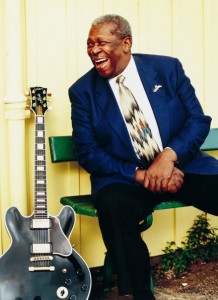 Gracious Bluesman: B.B. King and his beloved "Lucille."
