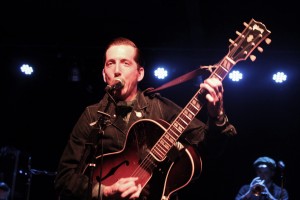 Pokey at Pyramid: Pokey LaFarge on stage at The Pyramid Scheme. (Photo/Anna Sink)