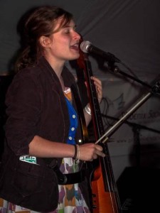 Folk Fervor: Katie Larson of The Accidentals performing Saturday. (Photo/Taylor Mansen)