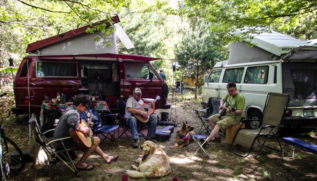 Campfire Jams: This weekend's Buses by the Beach benefit is all about music, family and, yes, VW buses. (Photo/Taylor Mansen)