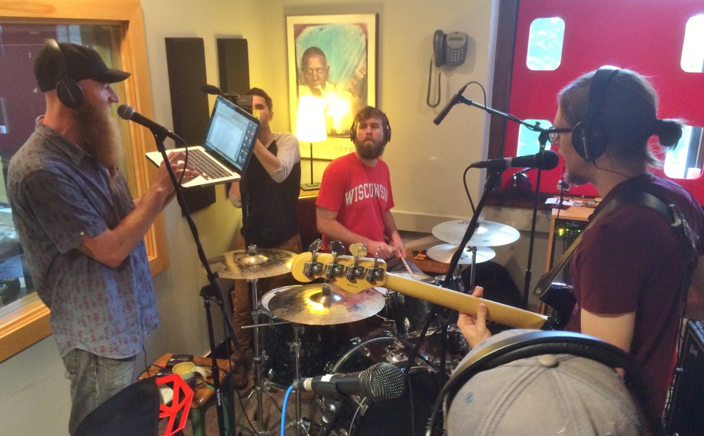 Collaborative Debut: Rick Chyme in Studio X with Big Dudee Roo during Local Spins on WYCE.