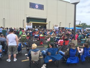 The Crowd: A mix of blues fans, families and bikers turned out. (Photo/Local Spins)