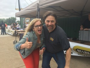 Pleased Indeed: Michelle McCormick and Rob Brandt from WLAV-FM. (Photo/Local Spins)