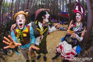 Clowning Around: Sherwood Forest attracts a myriad of entertainers and fans.  (Photo/Anthony Norkus)