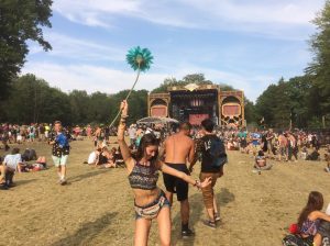 Fanny Pack and Flower: This forester flaunted both on Sunday afternoon. (Photo/John Sinkevics)