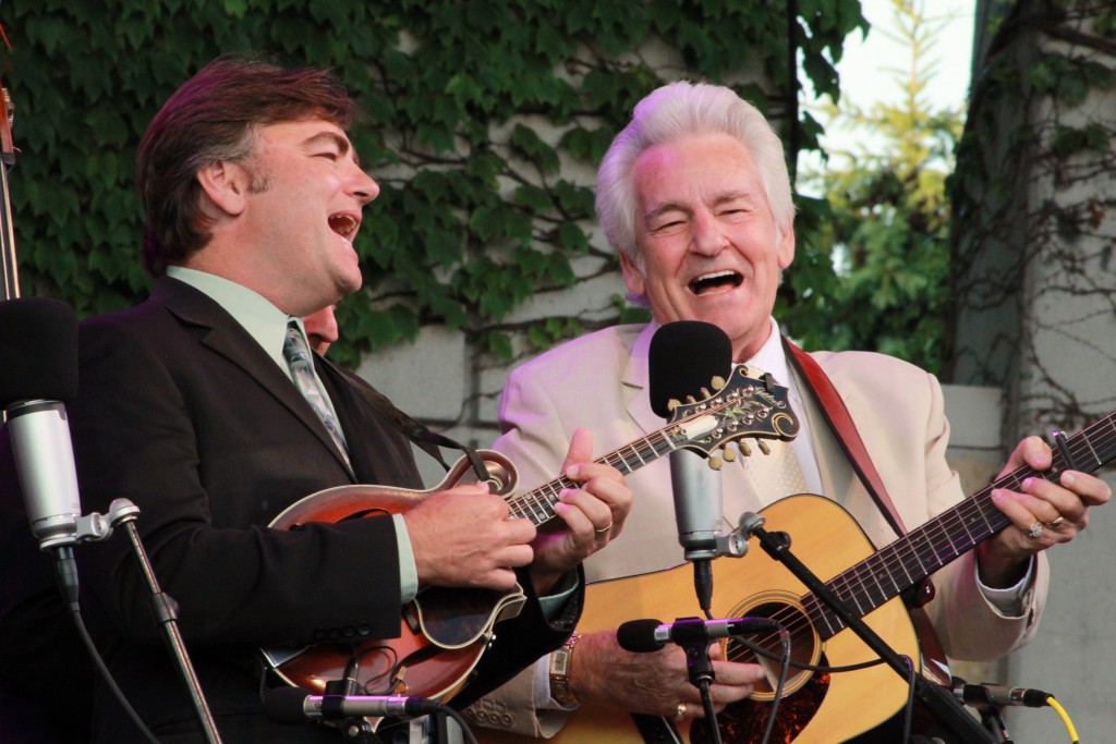 Bluegrass Bliss: Music icon Del McCourty led his band through a satisfying evening of roots music at Meijer Gardens. (Photo/Anna Sink)