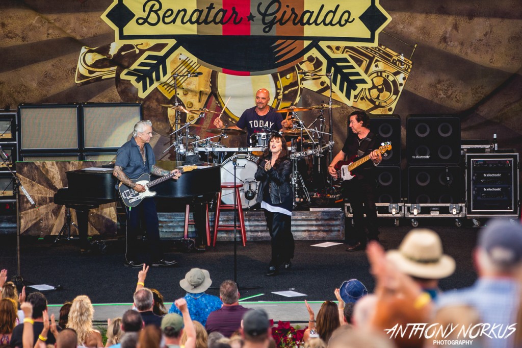 Shadows of the Stage: Pat Benatar and Neil Giraldo played Meijer Gardens to open the week. (Photo/Anthony Norkus)