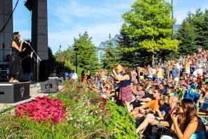 Sun-Drenched Night: Christina Perri on stage. (Photo/Taylor Mansen) 