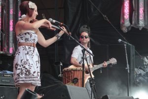 Electric Forest-ites; The Ragbirds played one of the festival's big stages. (Photo/Anna Sink)