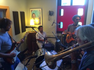 In His Blood: Guitarist Brian Haik, at left. 