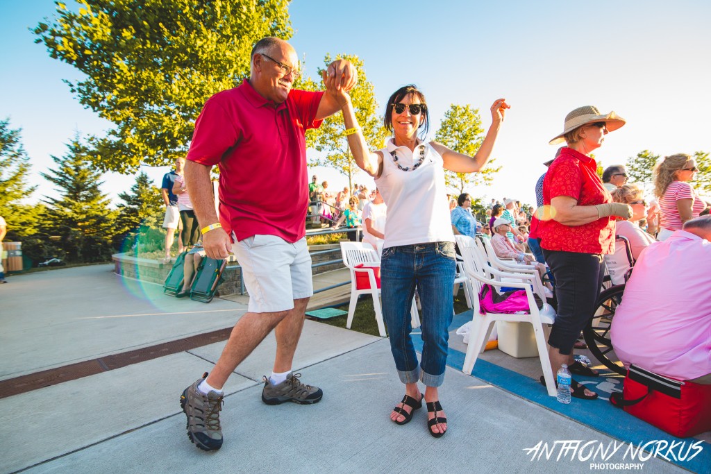 Good Vibrations: The Meijer Gardens crowd was on its feet for much of Friday night's double bill. (Photo/Anthony Norkus)