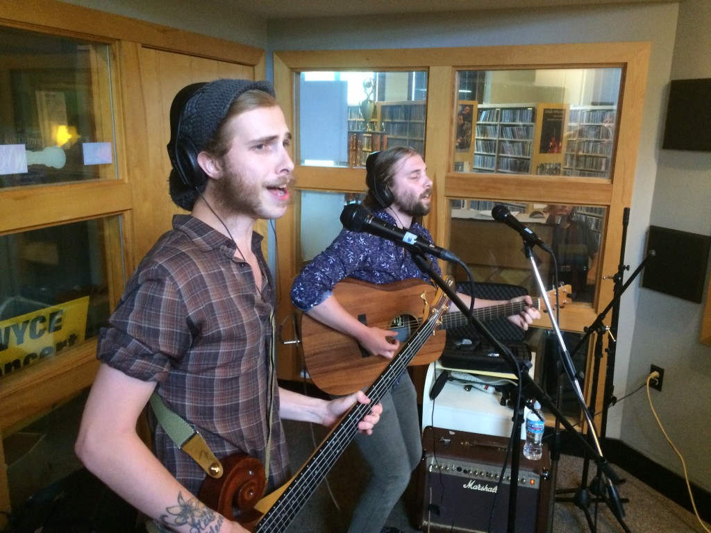 Musical Brothers: Jairimi and Bryce Driesenga of Brother Adams in Studio X. (Photo/Local Spins)