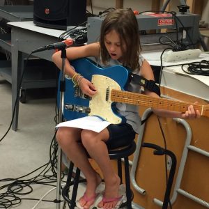 Learning the Riffs: Campers spent a week under the tutelage of local musicians. (Photo/Delilah DeWylde)
