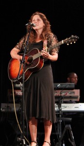 Moonlight May: Erlewine on stage at Wealthy Theatre. (Photo/Anna Sink)
