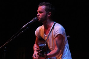 Singing Bird: The Tallest Man on Earth at Dimnent Chapel on Saturday. (Photo/Anna Sink)