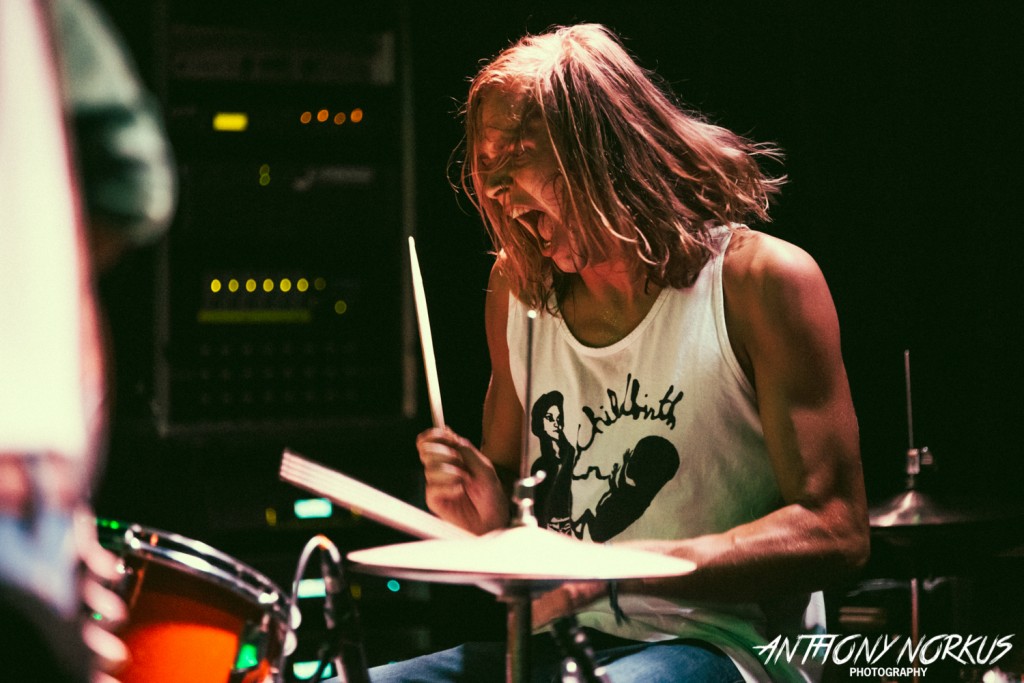 Heating Up: Heaters fired up their wall-of-sound psych-rock on Friday at The Pyramid Scheme. (Photo/Anthony Norkus) 