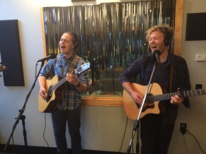 In Studio X: The Muteflutes performing during Local Spins on WYCE. 