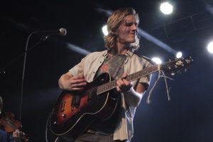 'A Moment's Time' EP Release: Josiah Gentry of Bennett on stage at The Intersection. (Photo/Anna Sink)