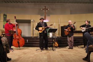 New Combo: Ralston Bowles with Robby Jewett, Fred Willson and Eric Engblade. (Photo/Anna Sink)