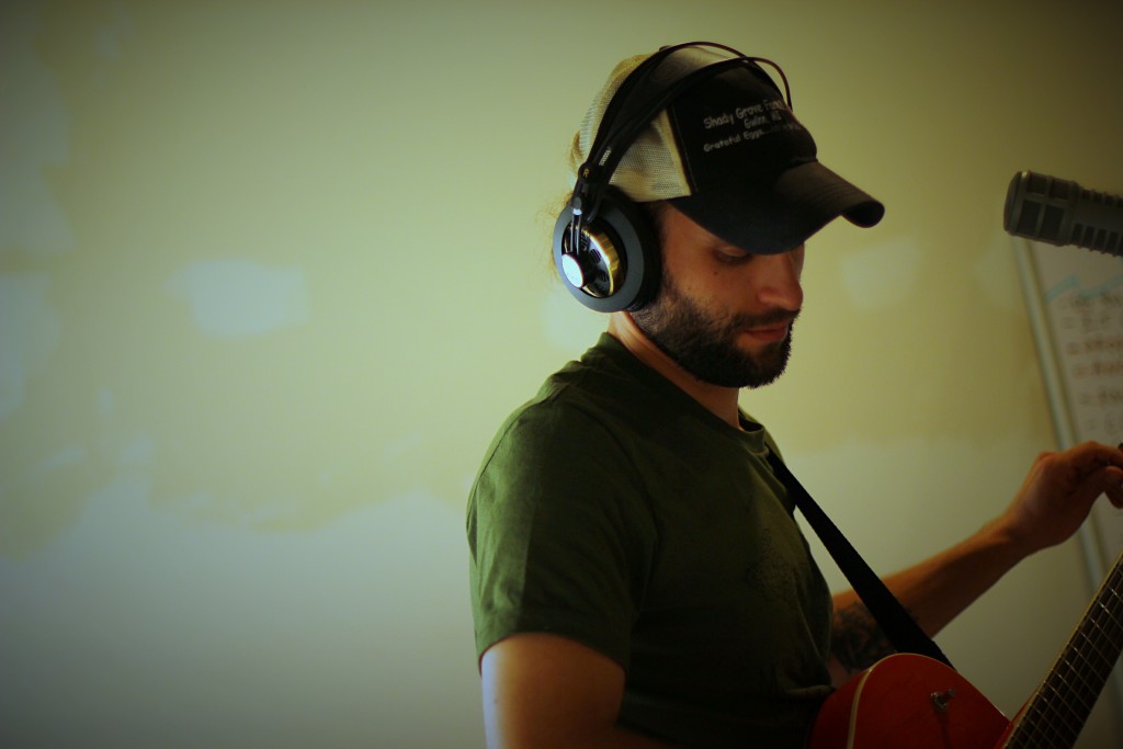 A 'Brilliant and Sensitive Songwriter': Alexander Atkin during a Rustbell recording session earlier this year. (Photo/Ricky Olmos)