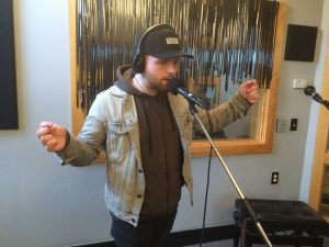 On the Air: Alexander Lynch during Local Spins on WYCE. 