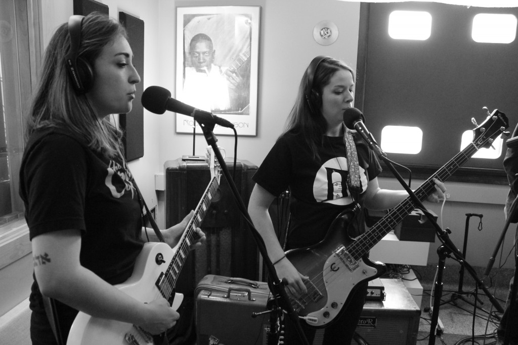 On the Air: Bermudas during Local Spins on WYCE (Photo/Anna Sink)