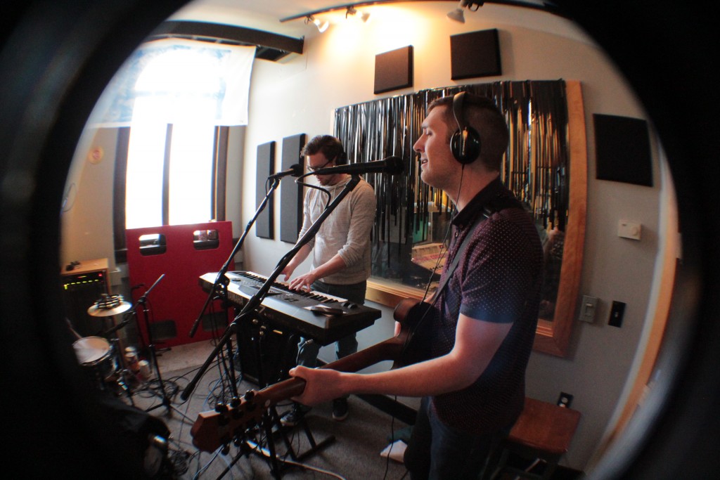 Classmates: Alex Mason, right, and Adam Baker of Boy From School. (Photo/Anna Sink)