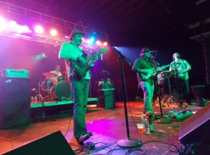 'Greatest of Times': Olmsted on stage with UV Hippo. (Photo/Anna Sink)