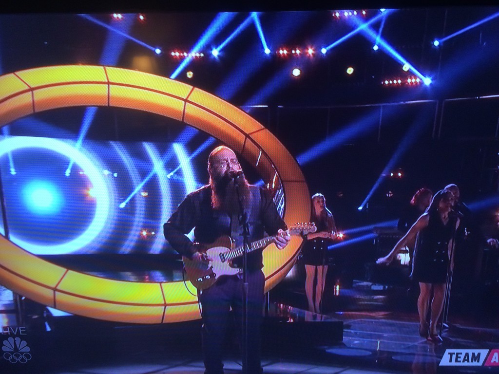 Impressive Run: Laith Al-Saadi, shown here performing Monday during the semi-finals, cultivate a huge national audience on "The Voice."