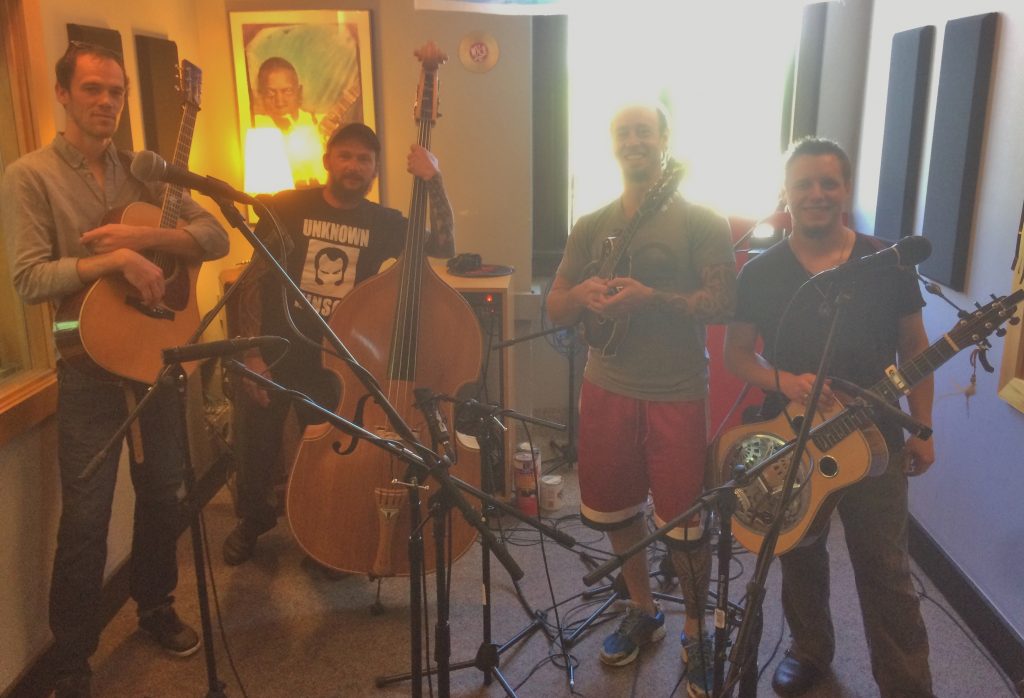 New Album in the Works: Fauxgrass in Studio X for Local Spins on WYCE.