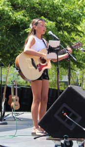 Sunny Musical Strains: The Double Basements performed on the Circle Stage on Friday. (Photo/Hunter Gamble)