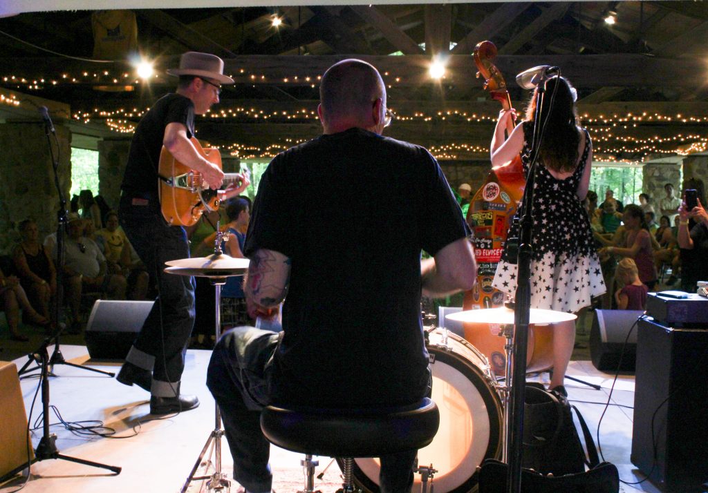 Sense of Community: Rockabilly's Delilah DeWylde & The Lost Boys helped ignite the second day of Buttermilk Jamboree (Photo/Hunter Gamble)