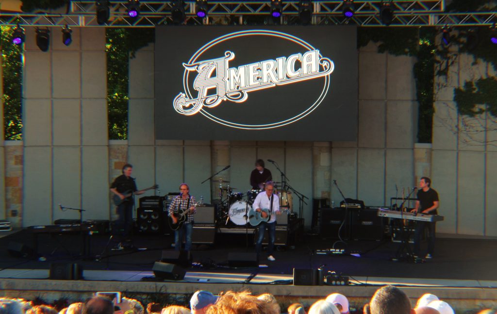 Taking Fans Back in Time: America on stage at Meijer Gardens on Sunday. (Photo/Deshia Dunn)