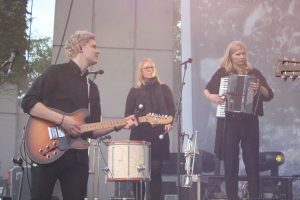 Multi-Instrumental Charm: Of Monsters and Men created a wall of sound in the amphitheater. (Photo/Anna Sink)
