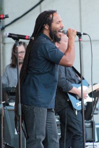 On-Stage Passion: Ziggy Marley with his band at Meijer Gardens. (Photo/Anna Sink)