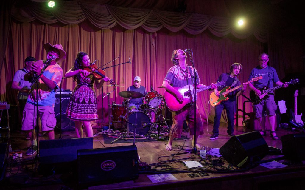 Tall Tall Tales and Passionate Performances: Nicholas James & The Bandwagon's album-release show at Founders Brewing on Saturday was part of a hectic week of music. (Photo/Rex D. Larsen)