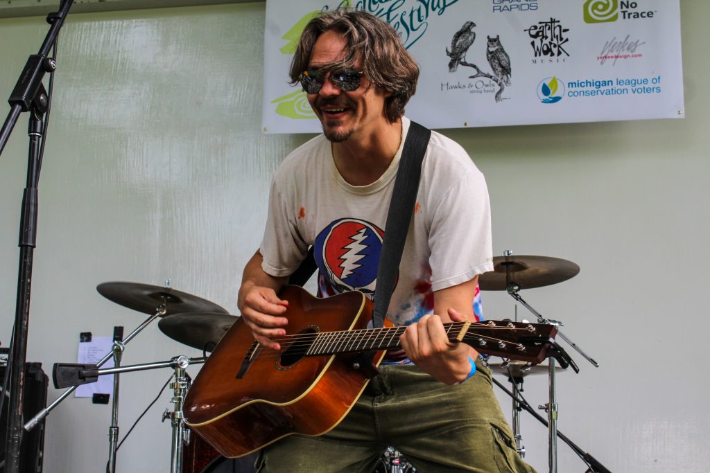 Busy Weekend: Nicholas James & The Bandwagon followed up a CD-release show at Founders Brewing on Saturday with a set at the Grand River Water Festival on Sunday. (Photo/Hunter Gamble)