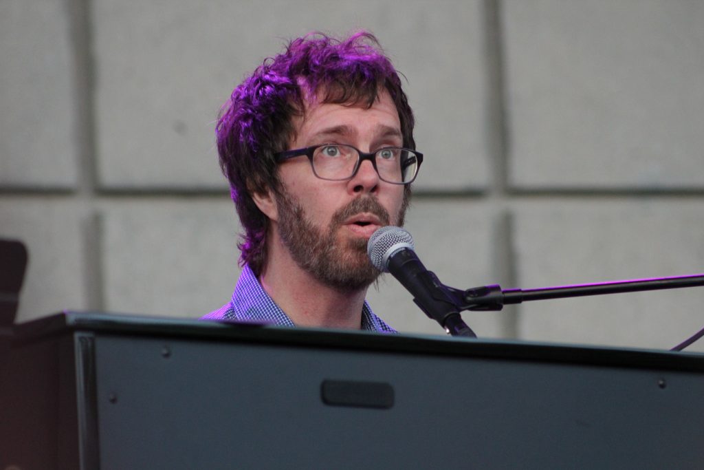 Meijer Gardens Debut: Ben Folds brought along his daughter and the yMusic ensemble for his first-ever show at Meijer Gardens. (Photo/Anna Sink)