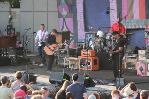 Stage Antics: The Decemberists employed some clever ones on Monday. (Photo/Anna Sink)