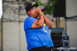 On Stage: Lady Ace Boogie also performed on Tuesday. (Photo/Anthony Norkus)